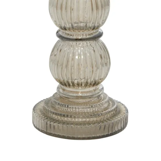 Kirkland's Home Smoke Glass Pillar Candle Holders, Set Of 3- Candle Holders