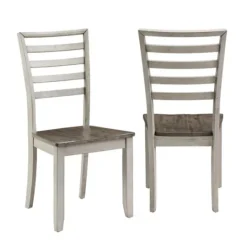 Kirkland's Home Smoked Honey And Alabaster Dining Chairs, Set Of 2- Dining Chairs