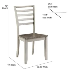 Kirkland's Home Smoked Honey And Alabaster Dining Chairs, Set Of 2- Dining Chairs