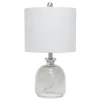 Kirkland's Home Smokey Hammered Glass Shade Table Lamp- Table Lamps