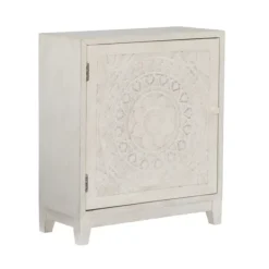 Kirkland's Home Smokey Resin Medallion Door Cabinet- Cabinets & Sideboards