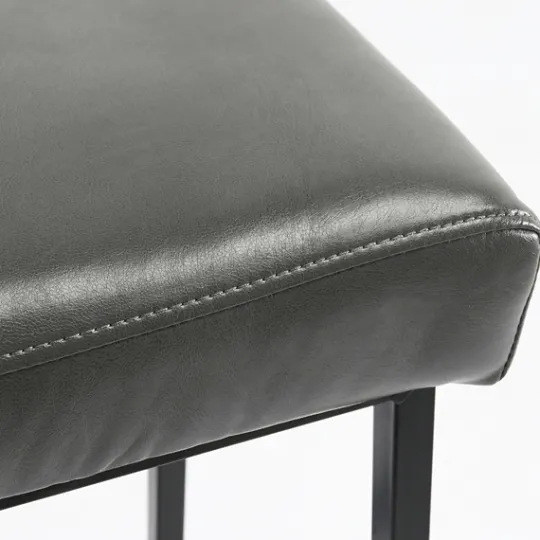 Kirkland's Home Smokey Vegan Leather Counter Stools, Set Of 2- Bar Stools & Counter Height Stools