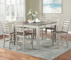 Kirkland's Home Smoky Alabaster Wooden 7-Pc. Dining Set- Dining Tables