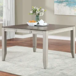 Kirkland's Home Smoky Alabaster Wooden 7-Pc. Dining Set- Dining Tables