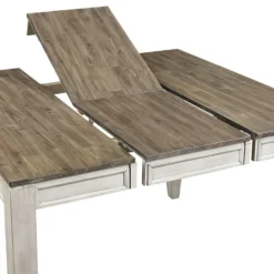 Kirkland's Home Smoky Alabaster Wooden 7-Pc. Dining Set- Dining Tables