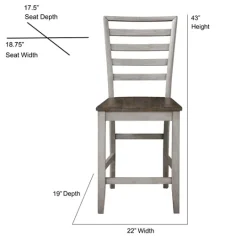 Kirkland's Home Smoky Alabaster Wooden 9-Pc. Dining Set- Dining Tables