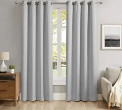 Kirkland's Home Smoky Blackout Curtain Panel Set, 84 In.- Curtains & Drapes
