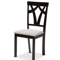 Kirkland's Home Smoky Gray Upholstered Swoop Back 5-Pc. Dining Set- Dining Tables