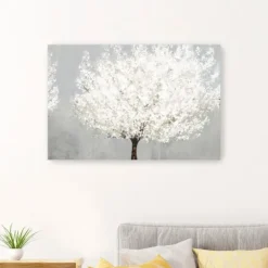 Kirkland's Home Snow Kissed Blossoms Giclee Canvas Art Print- Canvas Art