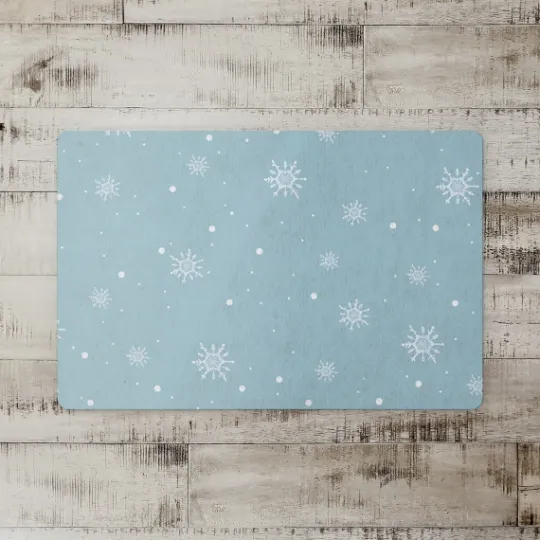Kirkland's Home Snowflakes Christmas Kitchen Mat- Kitchen & Floor Mats