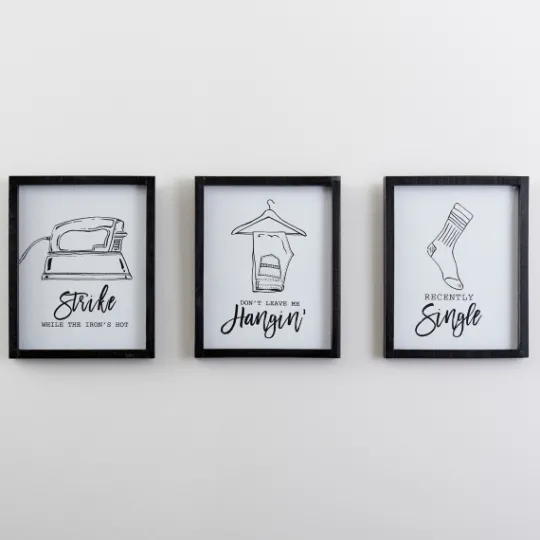 Kirkland's Home Socks Funny Laundry Room Wall Plaque- Wall Quotes & Signs
