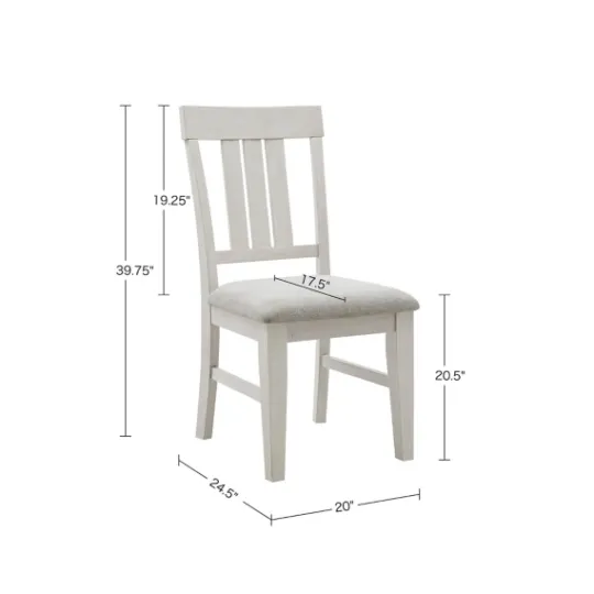 Kirkland's Home Sofia White High Back Dining Chairs, Set Of 2- Dining Chairs