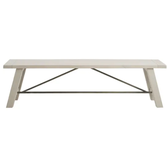 Kirkland's Home Sofia Wooden Dining Bench With Metal Bars- Dining Chairs