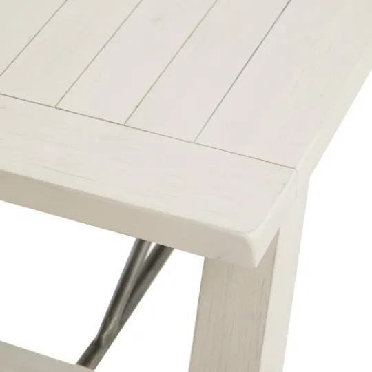 Kirkland's Home Sofia Wooden Dining Bench With Metal Bars- Dining Chairs