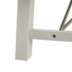 Kirkland's Home Sofia Wooden Dining Bench With Metal Bars- Dining Chairs