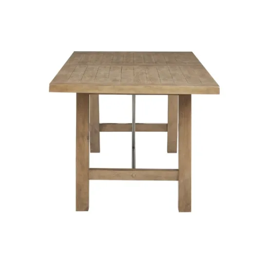 Kirkland's Home Sofia Wooden Dining Table With Metal Bars- Dining Tables