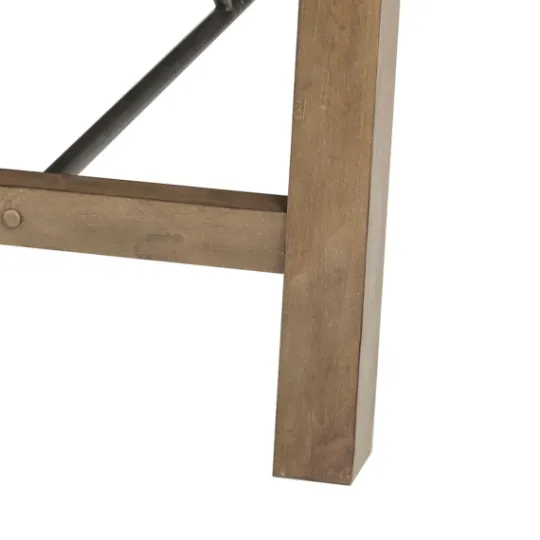 Kirkland's Home Sofia Wooden Dining Table With Metal Bars- Dining Tables