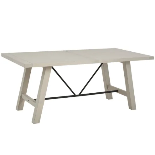 Kirkland's Home Sofia Wooden Dining Table With Metal Bars- Dining Tables