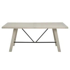 Kirkland's Home Sofia Wooden Dining Table With Metal Bars- Dining Tables