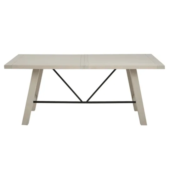 Kirkland's Home Sofia Wooden Dining Table With Metal Bars- Dining Tables
