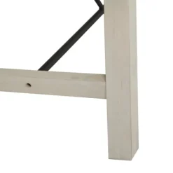 Kirkland's Home Sofia Wooden Dining Table With Metal Bars- Dining Tables