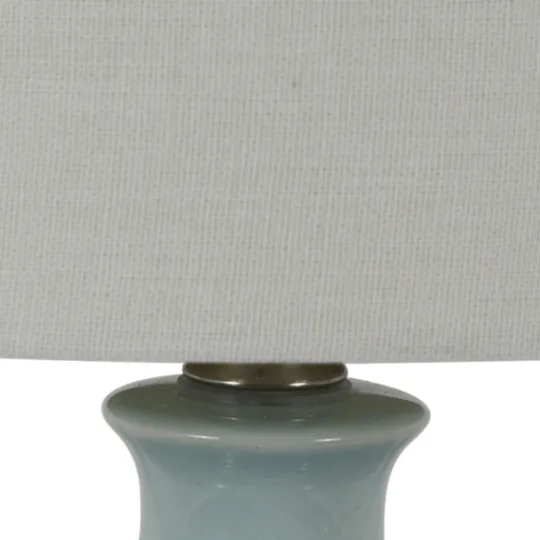 Kirkland's Home Soft Blue Embossed Ceramic Table Lamps, Set Of 2- Table Lamps