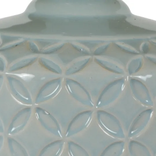 Kirkland's Home Soft Blue Embossed Ceramic Table Lamps, Set Of 2- Table Lamps