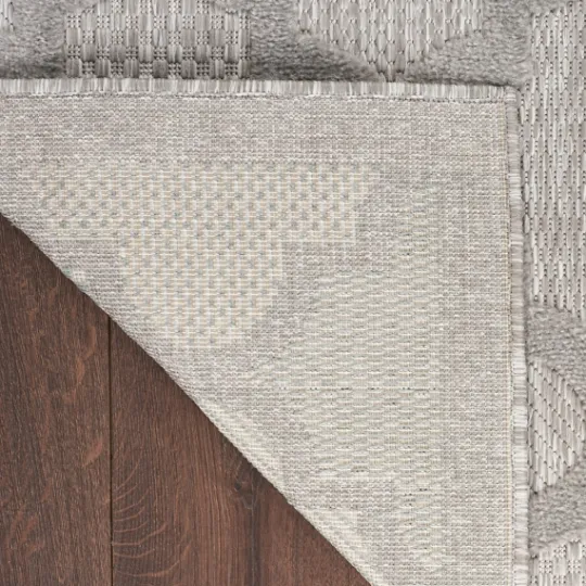 Kirkland's Home Soft Silver Trellis Outdoor Area Rug, 4X6- Outdoor Rugs