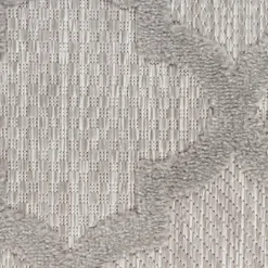 Kirkland's Home Soft Silver Trellis Outdoor Area Rug, 4X6- Outdoor Rugs