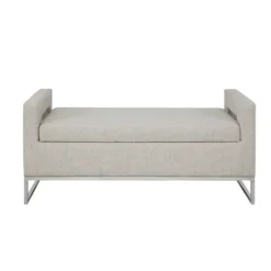 Kirkland's Home Soft Storage Bench With Open Sides- Benches & Ottomans