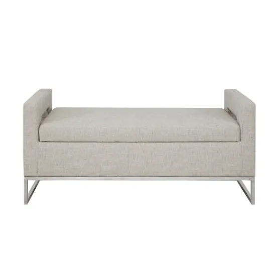 Kirkland's Home Soft Storage Bench With Open Sides- Benches & Ottomans