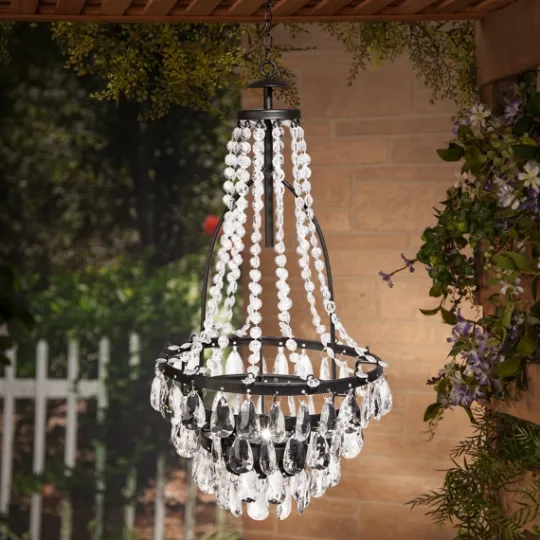 Kirkland's Home Solar Outdoor Chandelier- Outdoor Lighting