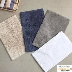 Kirkland's Home Solid Cotton Tufted Bath Mats, Set Of 2- Bathroom Rugs