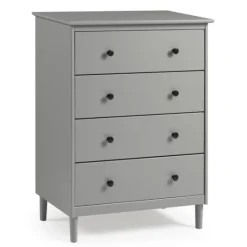Kirkland's Home Solid Pine Wood 4-Drawer Dresser- Dressers & Chests