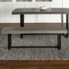 Kirkland's Home Solid Wood Two-Tone Dining Bench- Dining Chairs