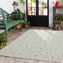 Kirkland's Home Solitaire Sun Shower Outdoor Area Rug, 5X8- Outdoor Rugs