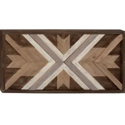 Kirkland's Home Southwestern Chevron Wood Wall Plaque- Wall Plaques
