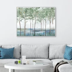 Kirkland's Home Sparse Forest Peak Framed Wall Art- Framed Art