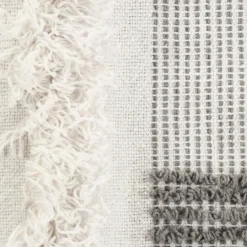 Kirkland's Home Spencer Gray And White Plaid Throw- Blankets & Throws