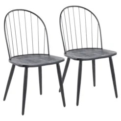 Kirkland's Home Spindle High Back Dining Chairs, Set Of 2- Dining Chairs