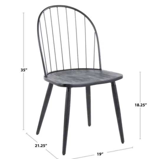 Kirkland's Home Spindle High Back Dining Chairs, Set Of 2- Dining Chairs