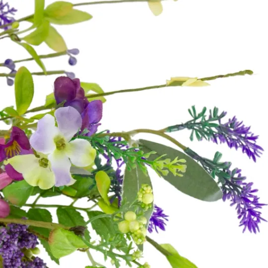 Kirkland's Home Spiral Lavender And Wildflower Blend Wreath- Wreaths