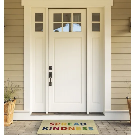 Kirkland's Home Spread Kindness Rainbow Coir Doormat- Doormats