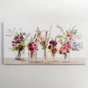 Kirkland's Home Springtime Floral Bouquet Vases Canvas Art Print- Canvas Art