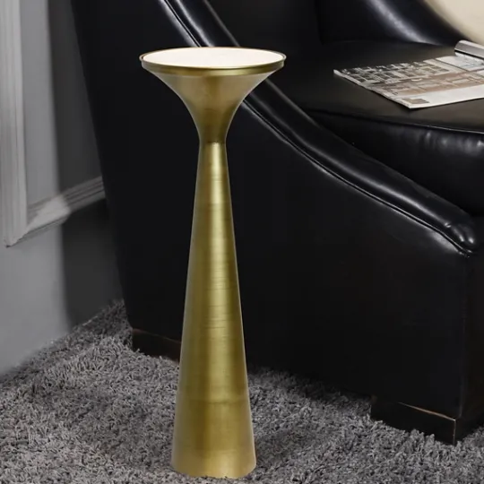 Kirkland's Home Spun Gold Metal Tapered Cocktail Table- Accent & End Tables