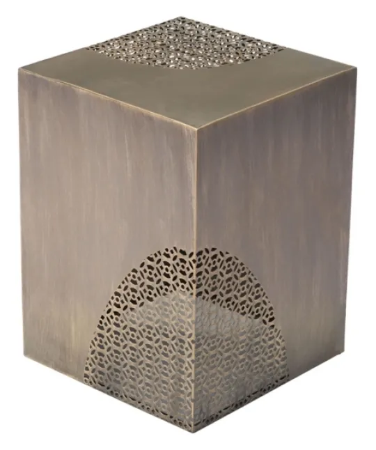 Kirkland's Home Square Antique Gold Metal Accent Table- Accent & End Tables