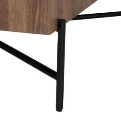 Kirkland's Home Square Light Wood X Base Coffee Table- Coffee Tables