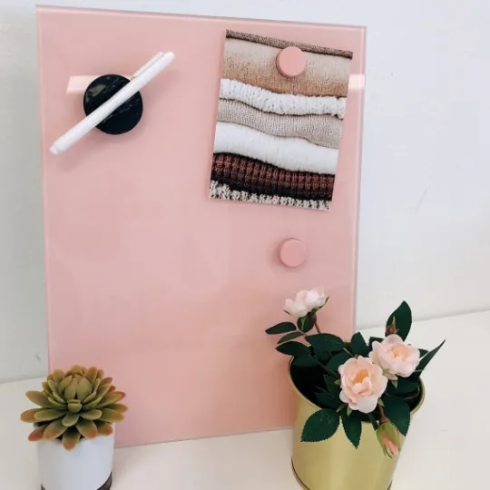 Kirkland's Home Square Magnetic Glass Dry Erase Board- Memo & Chalkboards
