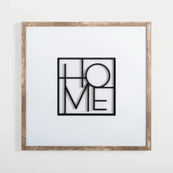 Kirkland's Home Square Metal Home Framed Wall Plaque- Wall Quotes & Signs
