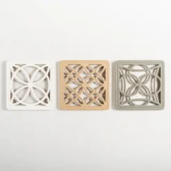 Kirkland's Home Square Scrollwork Wall Plaques, Set Of 3- Wall Plaques